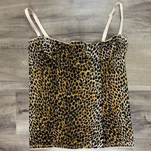 DOLCE&GABANNA LEOPARD CORSET CAMI